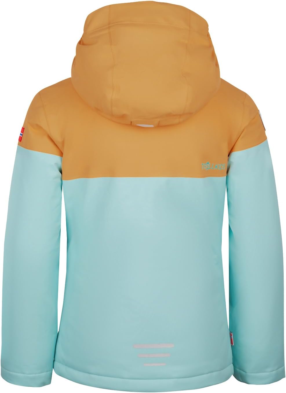 Trollkids Hallingdal Mädchen Skijacke 104 Wasserblau/Honig, 104 Wasserblau/Honig
