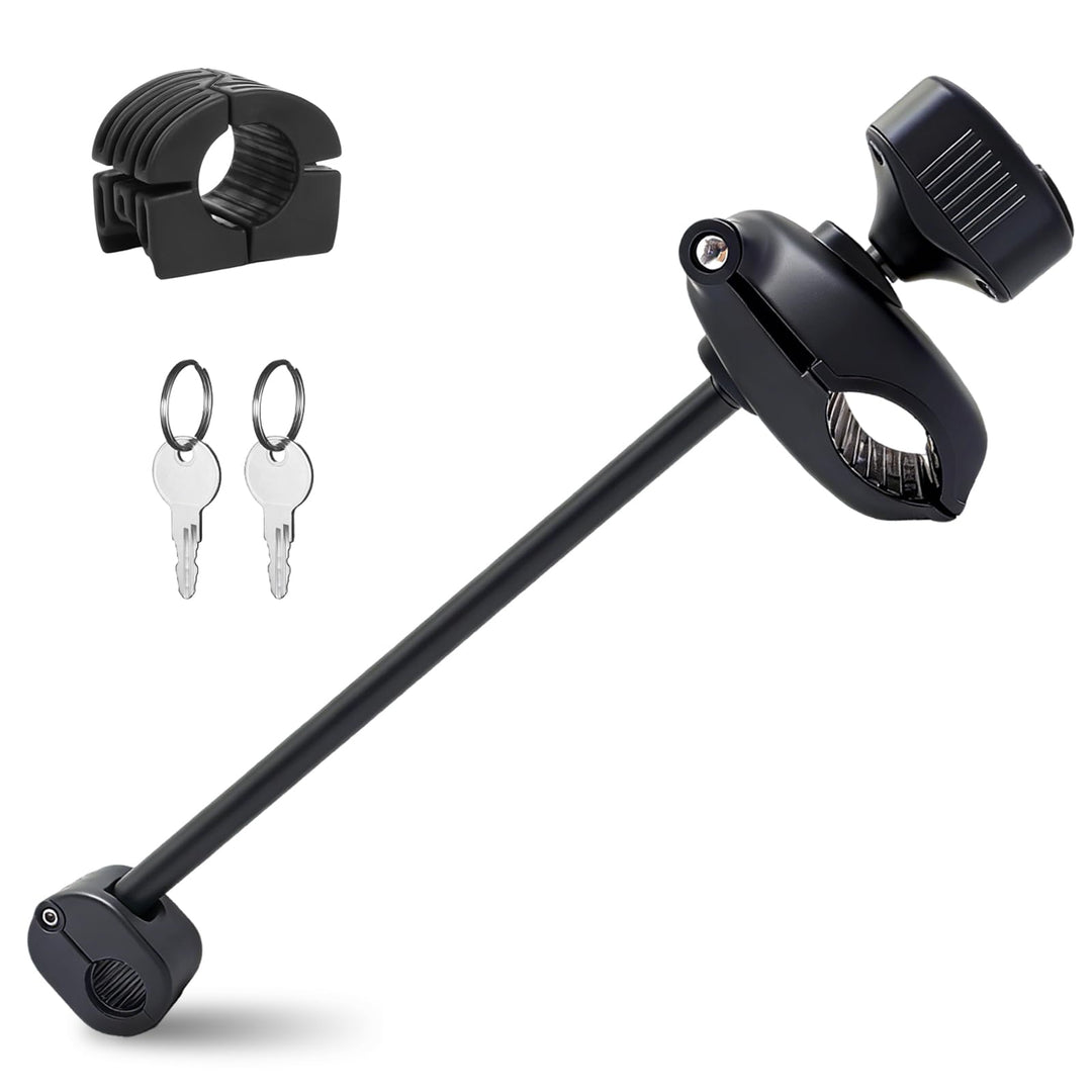 TEOV Rahmenhalter für Fahrradträge 49 cm, Abschliessbare Rahmenhalterung, für U-Förmiger Rahmen Ø 2,