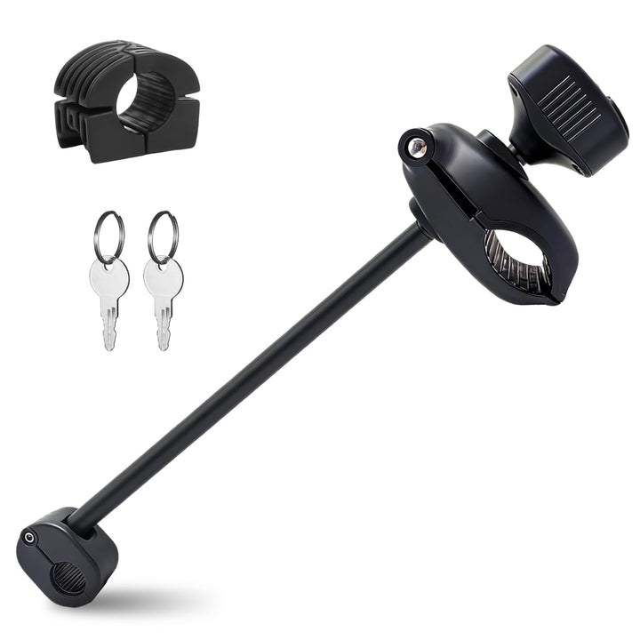 TEOV Rahmenhalter für Fahrradträge 49 cm, Abschliessbare Rahmenhalterung, für U-Förmiger Rahmen Ø 2,