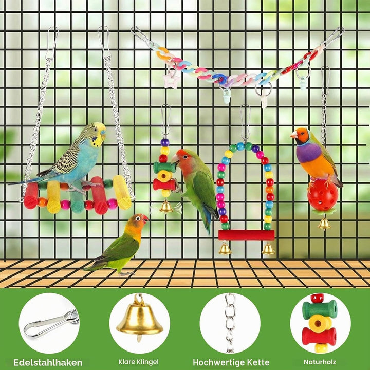 11 Stück Vogelspielzeug für Wellensittiche Papageienspielzeug Wellensittich Spielzeug Vogelspielzeug