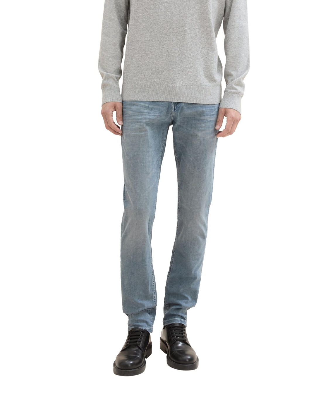 TOM TAILOR Herren Josh Regular Slim Jeans mit Stretch 29W / 30L 10161 - Light Stone Blue Grey Denim,