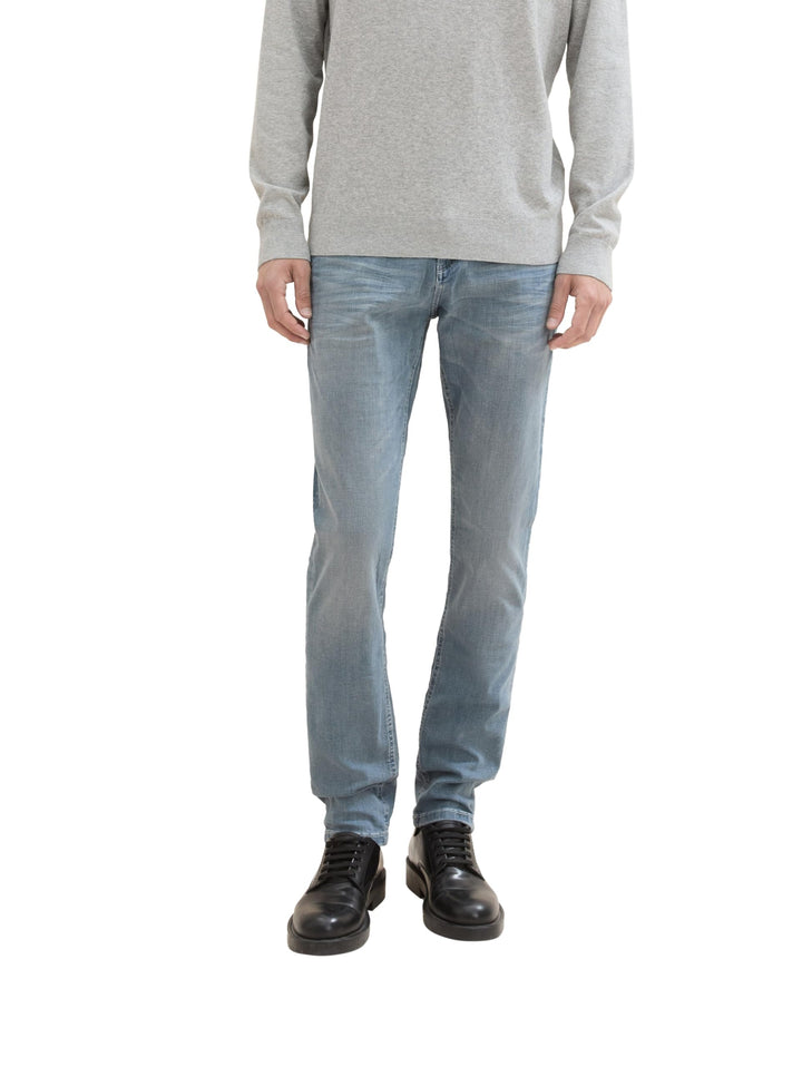 TOM TAILOR Herren Josh Regular Slim Jeans mit Stretch 29W / 30L 10161 - Light Stone Blue Grey Denim,