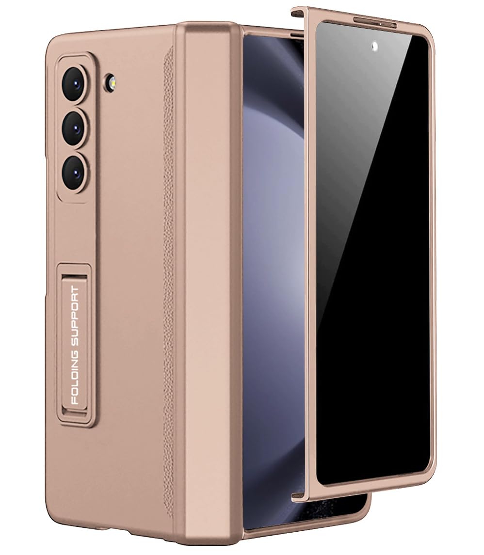 Miimall Kompatibel mit Samsung Galaxy Z Fold 5 Hülle mit Displayschutz Anti-Peeping+Magnetischer Sch