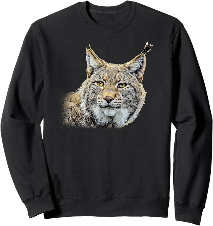Luchs Design Luchse Wildkatzen Geschenk Sweatshirt