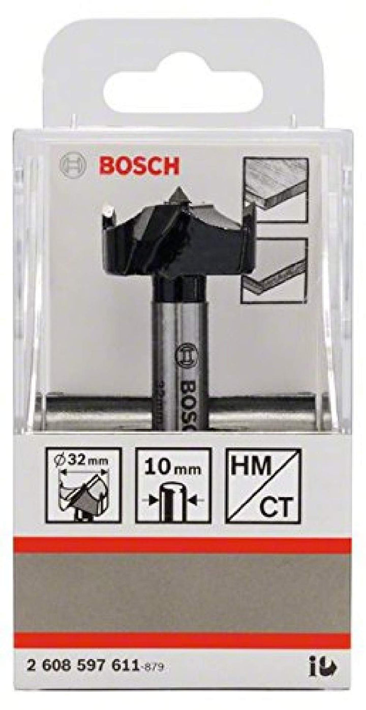 Bosch Professional 1 x Carbide Kunstbohrer (Ø 32 mm, Zubehör Bohrmaschine), Ø 32 mm