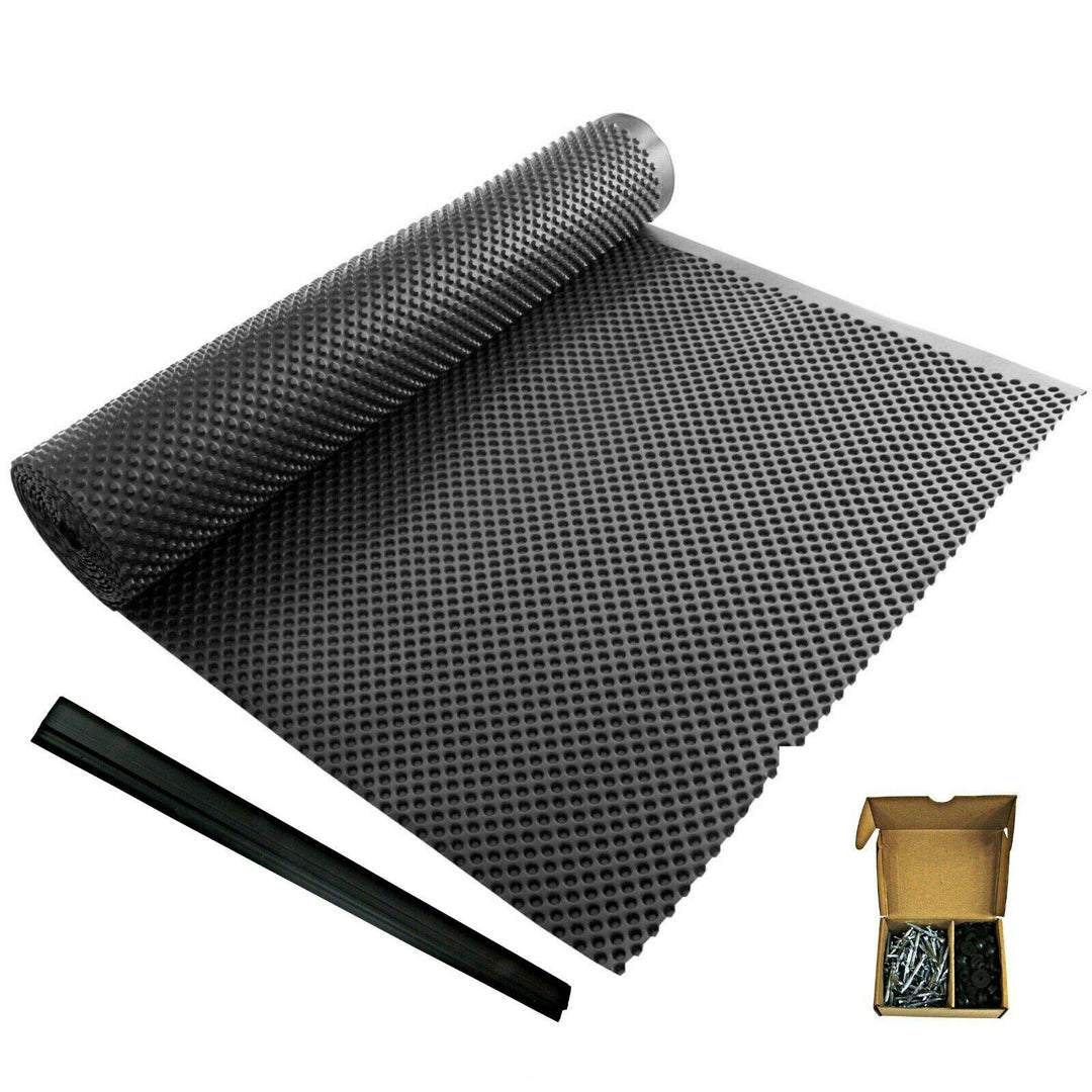 20m Paket Set Noppenbahn Mauerschutz mit Dichtnägel und Schutzleiste Einbaupaket (Noppenfolie 1,0m;