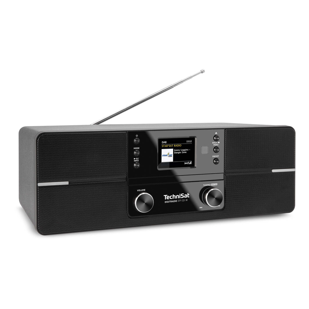 TechniSat DIGITRADIO 371 CD IR - Stereo Internetradio (DAB+, UKW, CD-Player, WLAN, Bluetooth, Farbdi