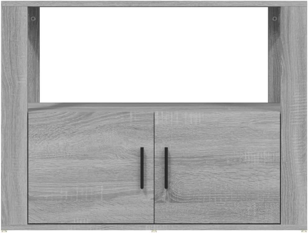 FIRBNUS 80x30x60 cm Seitenschrank mit Ablage und Türen Beistellschrank Schubladenschrank Lowboard La