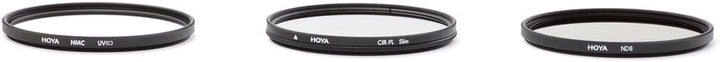 Hoya Digital Filter Kit II 82mm Pol-Cirkular/NDX8/HMC UV schwarz, 82mm