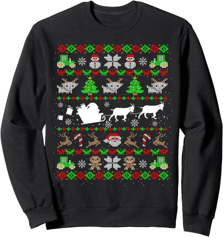 Ugly Christmas Ziegen Bauern Landwirte Geschenk Sweatshirt