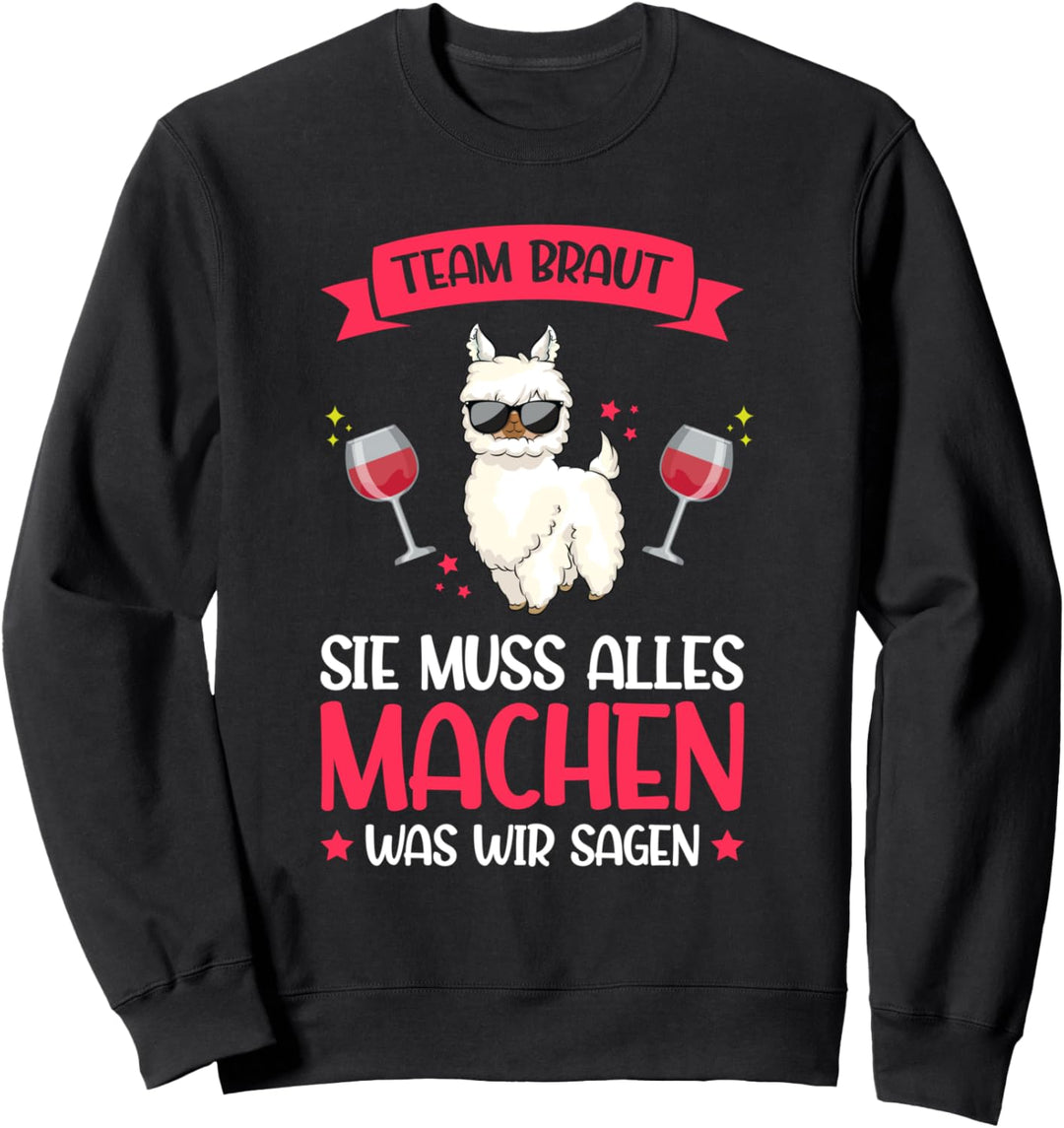 Braut Einhorn Junggesellenabschied Einhorn Sweatshirt