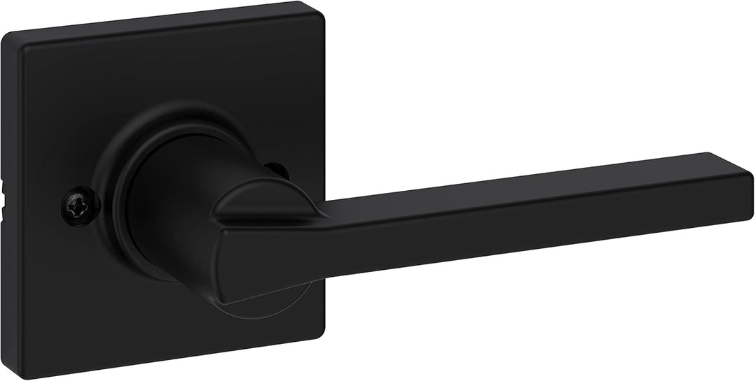 Kwikset 92001-603 Casey Passage Lever, Matte Black Schwarz Modern, Schwarz Modern