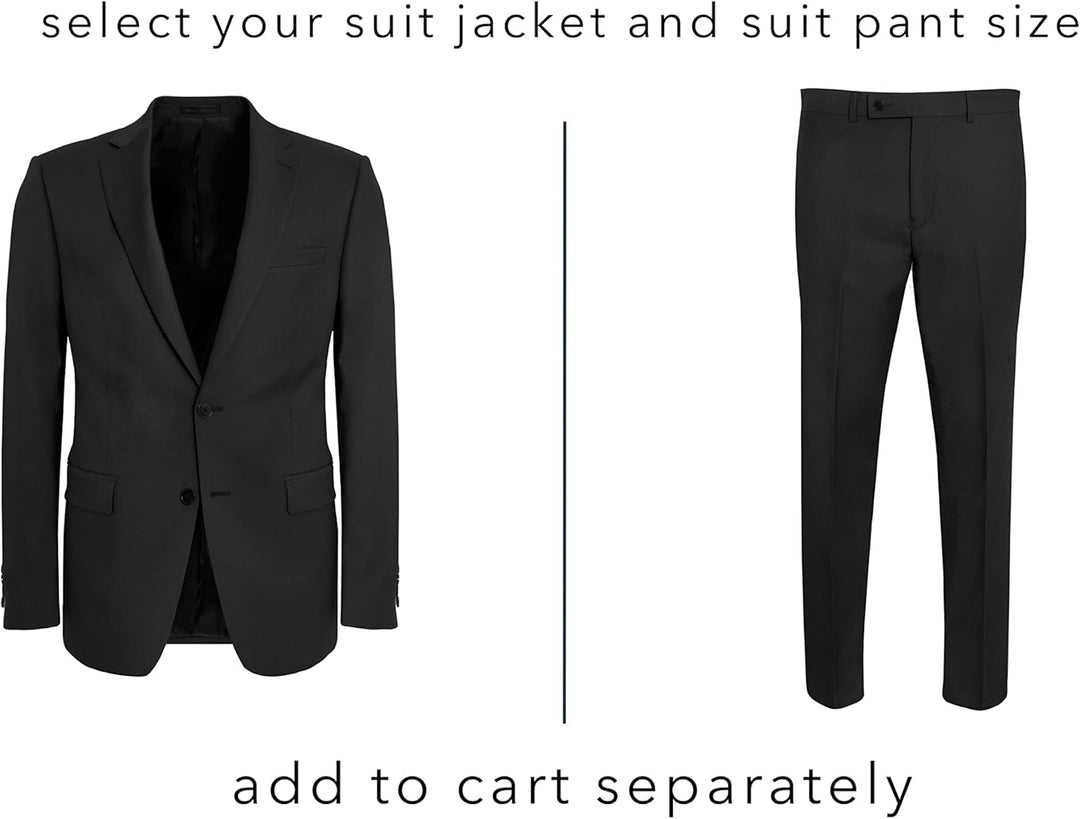 Calvin Klein Herren Slim Fit Stretch Suit Separates - Custom Jacket & Pant Size Selection Jerome 38W