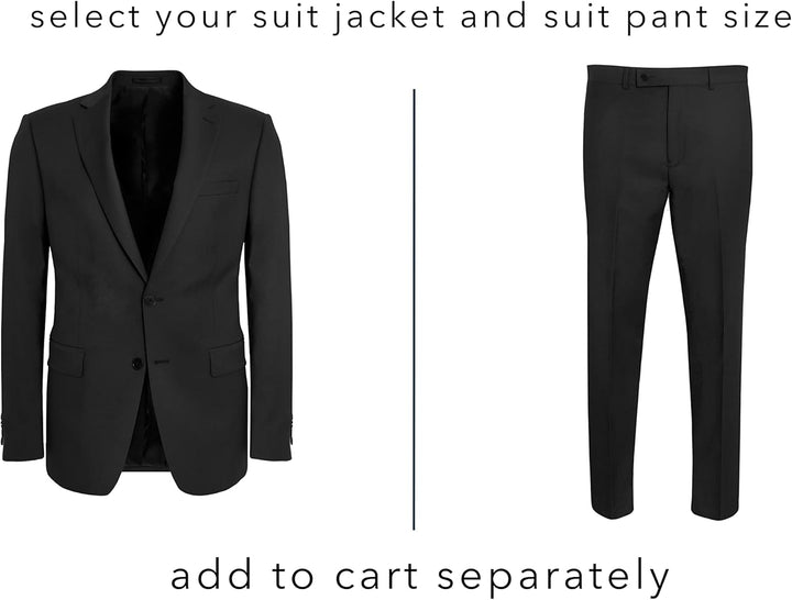 Calvin Klein Herren Slim Fit Stretch Suit Separates - Custom Jacket & Pant Size Selection Jerome 38W