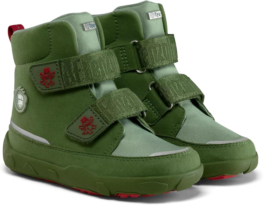 Affenzahn Winterstiefel Vegan Comfy warm gefüttert, wasserdicht mit Kletterverschlüssen, Grösse 21-3
