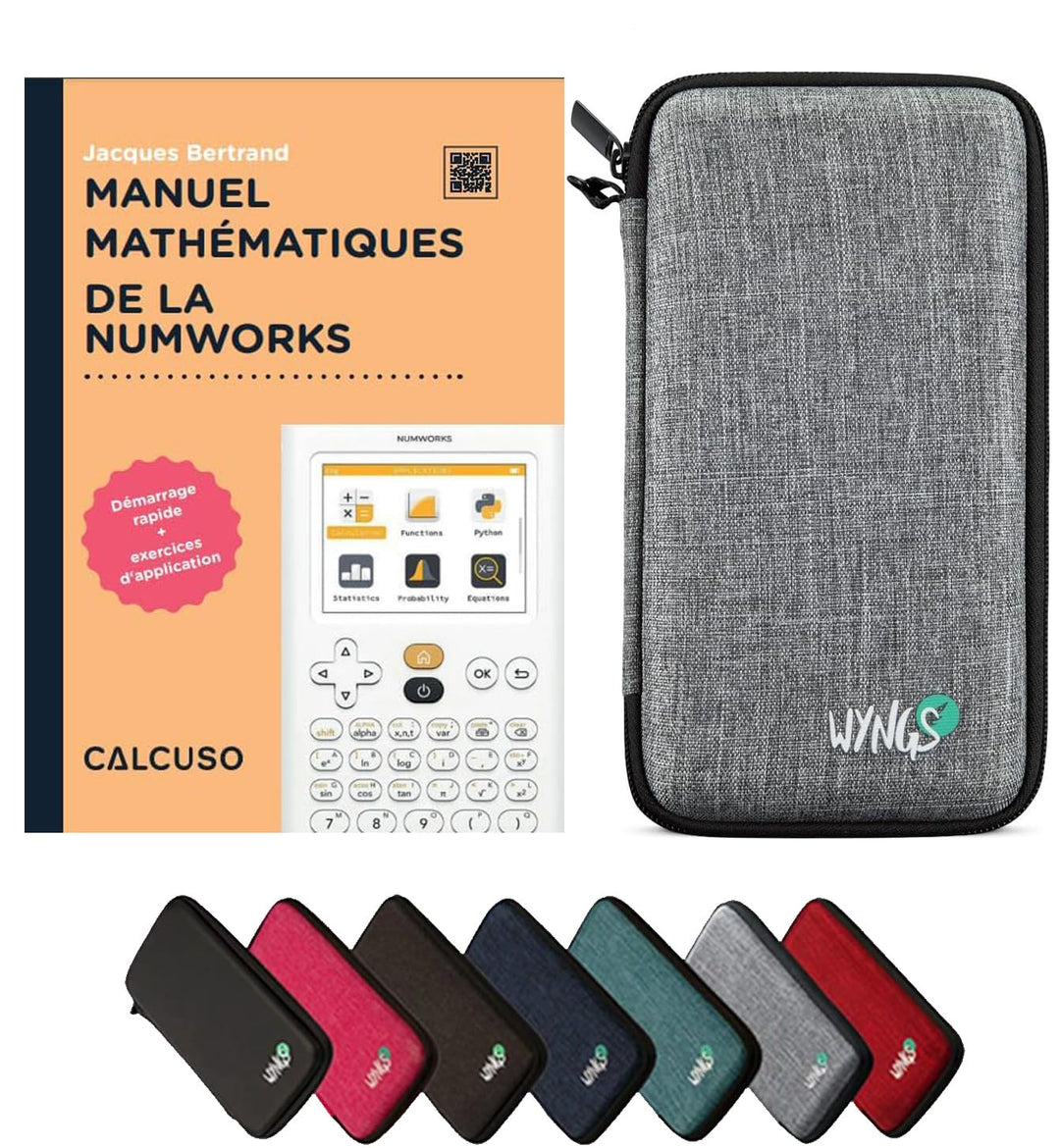 CALCUSO Zubehör Standardpaket Hellgrau kompatibel für Grafikrechner Numworks (Französisch)