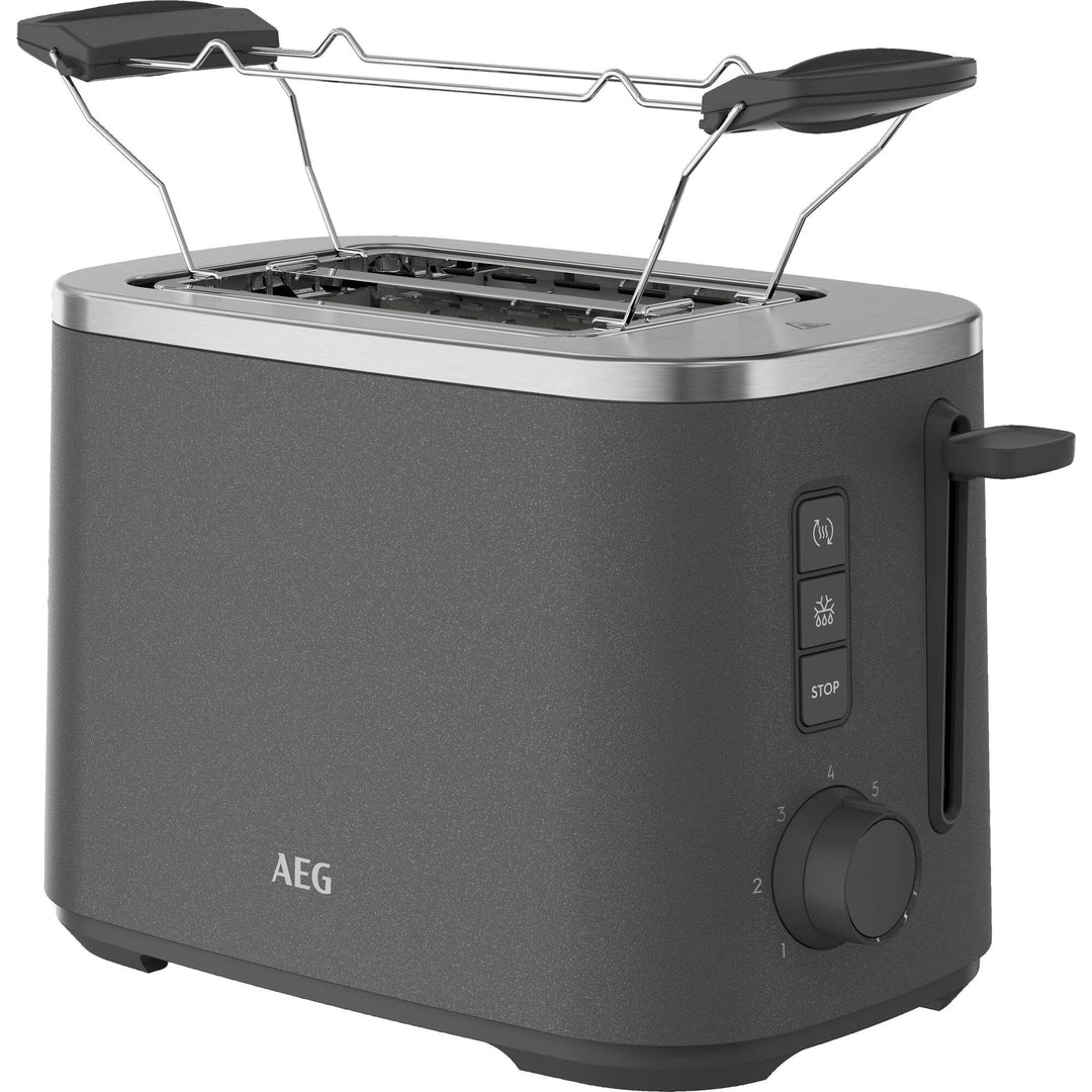 AEG Toaster Deli 5, 7 Toasteinstellungen, Countdown-Timer, Stopp-, Auftau-, Aufwärmknopf, Automatisc