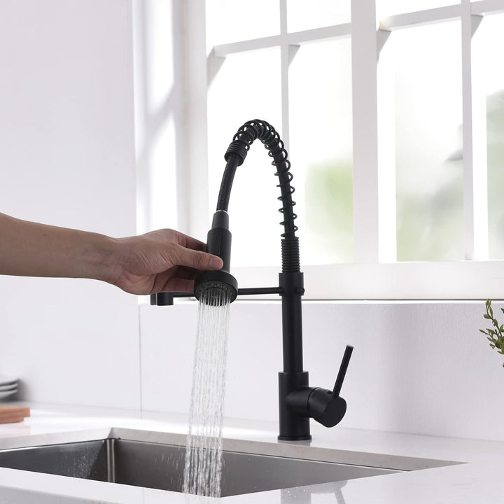 AIMADI Wasserhahn Küche, Küchenarmatur Ausziehbar mit 2 Strahlarten: Gesprüht & Strahl, Einhebelmisc