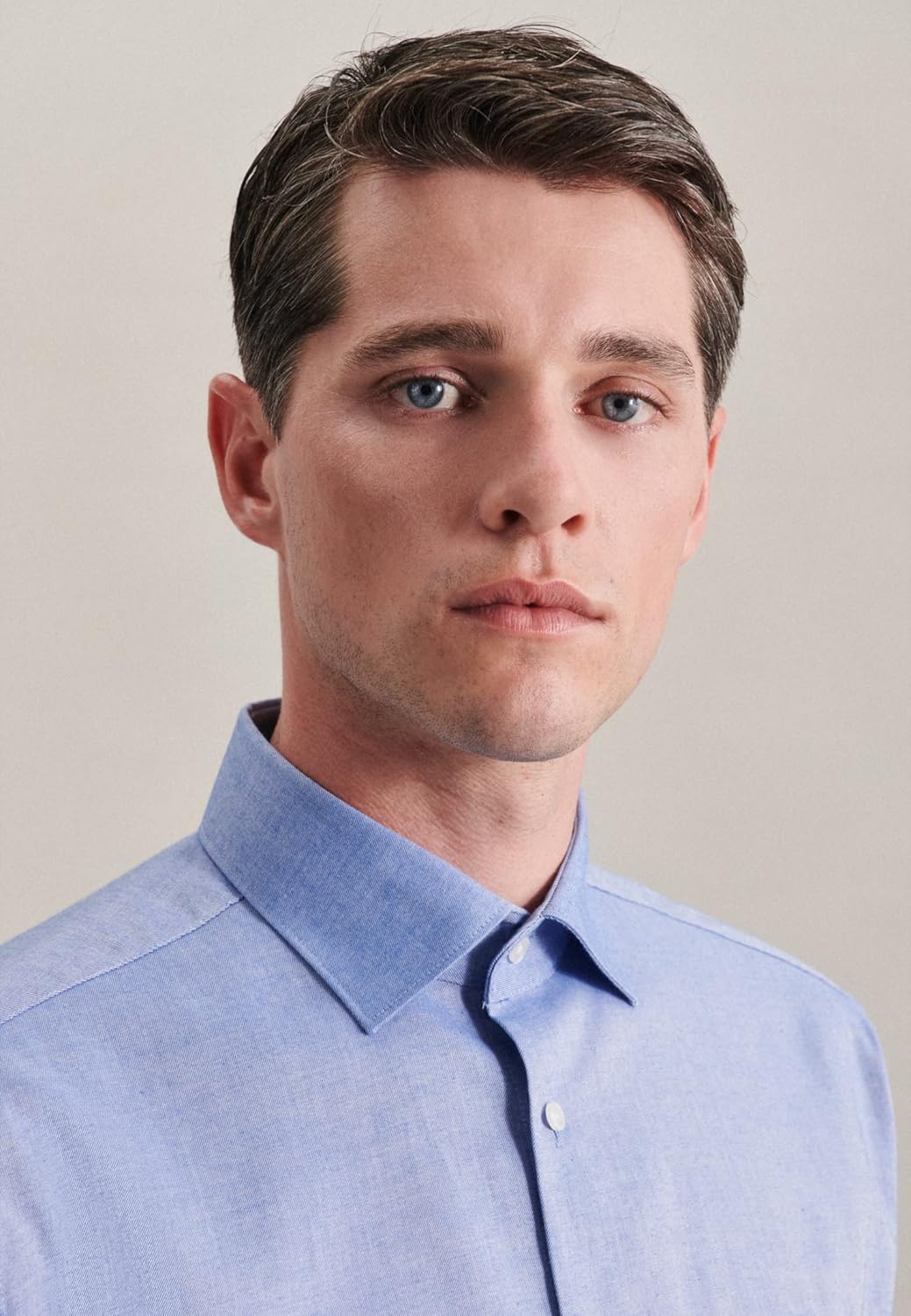 Seidensticker Herren Hemd, Hellblau