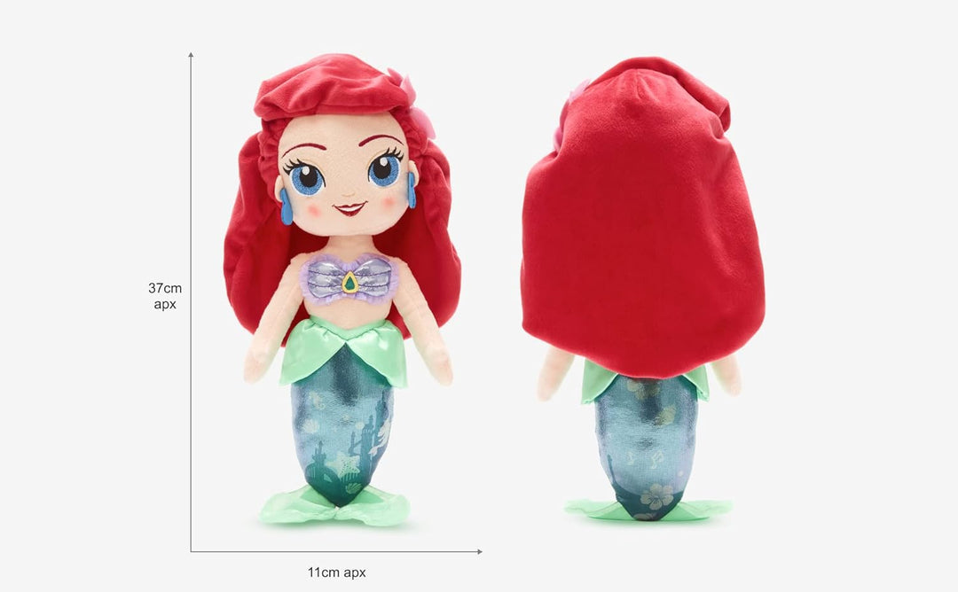 Disney Store Arielle-Kuschelpuppe, Arielle, die Meerjungfrau, 37 cm, Kuschelpuppe für Kinder der Unt