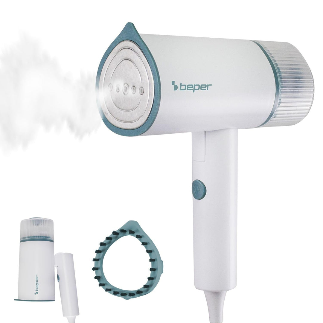 BEPER P204FER210 Tragbarer, faltbarer Vertikal-Dampfglätter – 1200 W, 18 g/min Dauerdampf, 100 ml ab