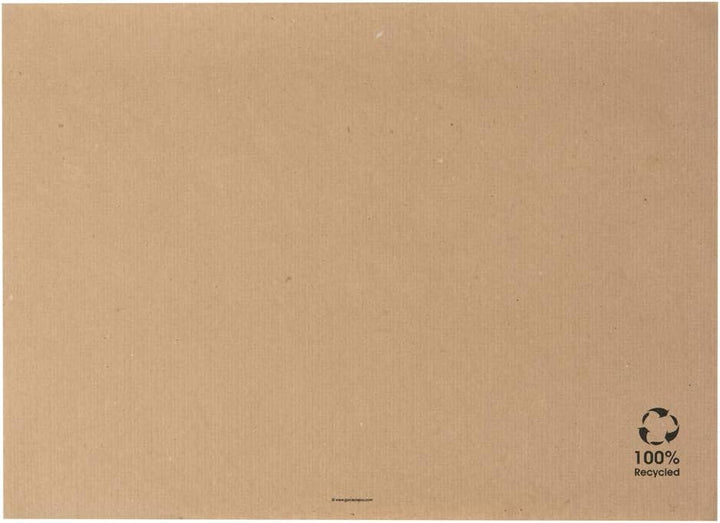 BIOZOYG Papiertischset aus Recyclingpapier I Platzdeckchen eckig Tischset Platzset Papier 500 Stück