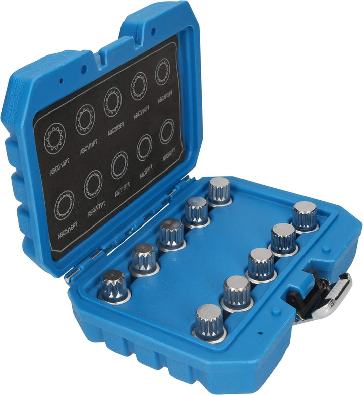 BRILLIANT TOOLS BT691310 Felgenschloss-Sortiment für VW, 10-tlg [Powered by KS TOOLS]