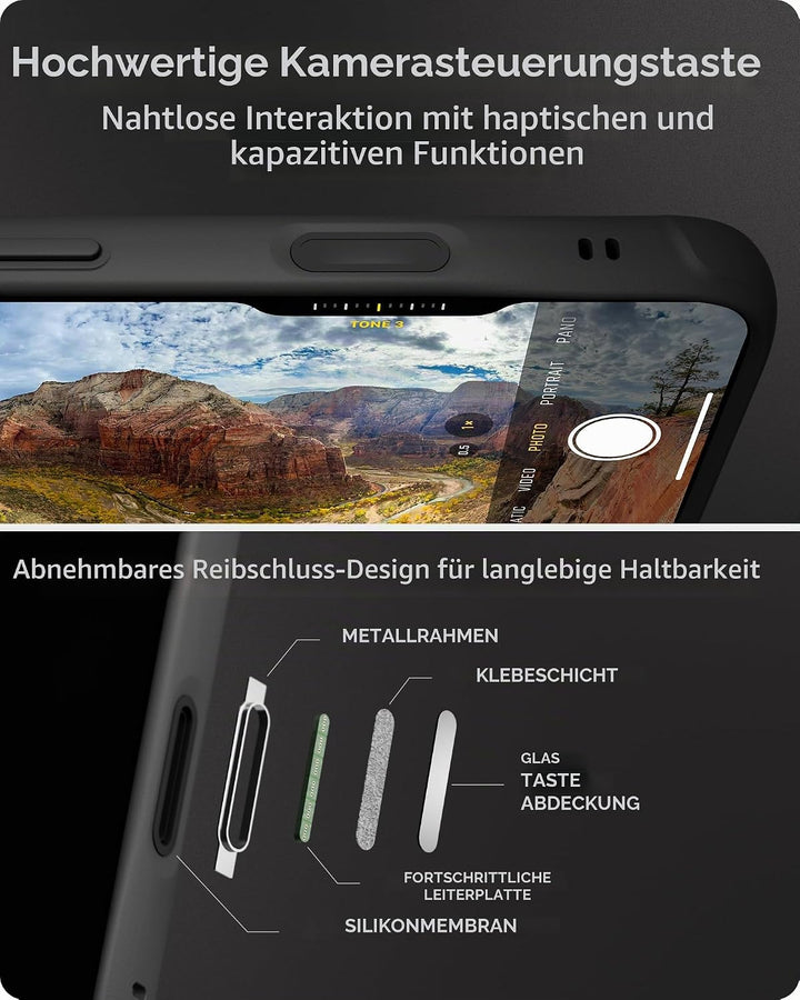 Mous Hülle für iPhone 16 MagSafe Kompatibel Case [Kamerasteuerung Cover] - Limitless 6.0 - Carbonfas