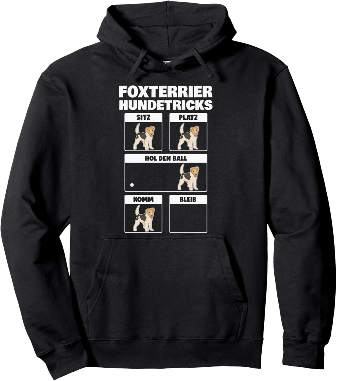 Foxterrier Hundetricks Drahthaar-Foxterrier Pullover Hoodie