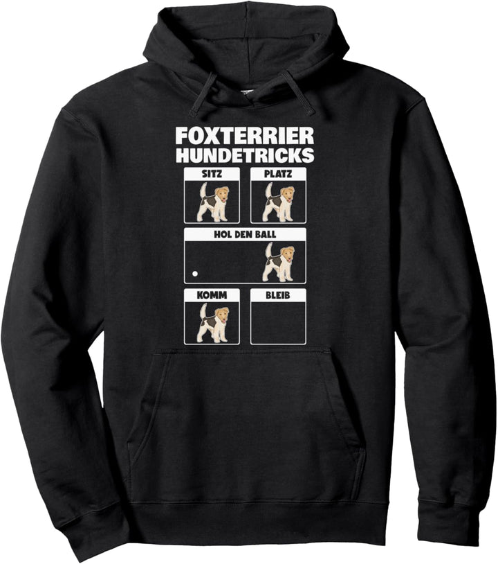Foxterrier Hundetricks Drahthaar-Foxterrier Pullover Hoodie