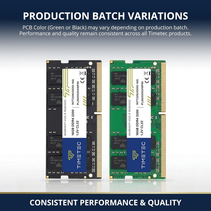 Timetec Hynix IC DDR4 2666 MHz PC4-21300 Unbuffered Non-ECC 1,2 V CL19 2Rx8 Dual Rank 260 Pin SODIMM