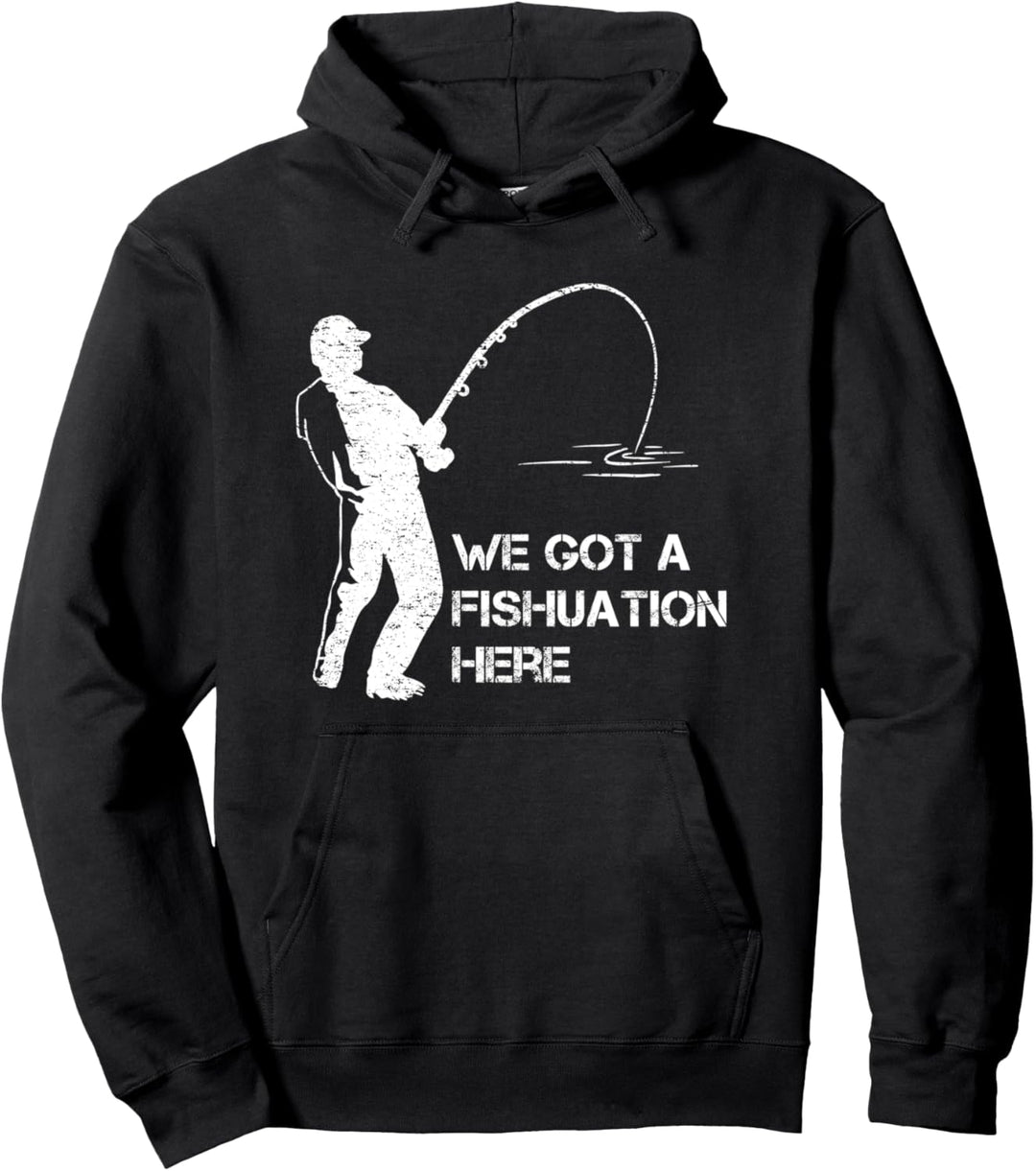 Wir haben hier eine Fishuation - Fisherman, Funny Fishing Pullover Hoodie