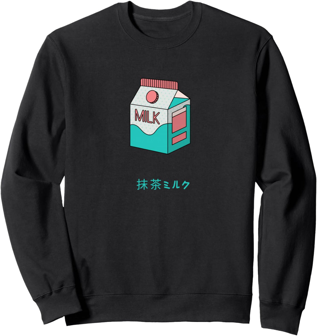 Anime für Herren, Matcha, Milch, Teenager, japanisch, niedlich, Kawaii Sweatshirt