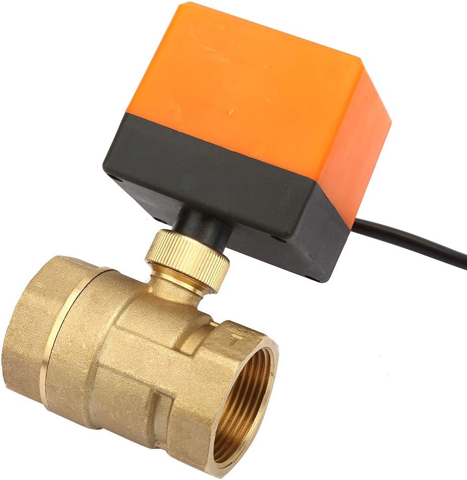 G1-1/4 "Motorisiertes Kugelventil, DN32 DC 12V 2-Wege 3-Draht Messing Motorisiertes Kugelventil Elek