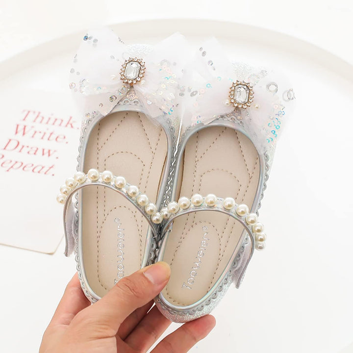 LOBTY Mädchen Prinzessin Schuhe Pailletten Kristall Schuhe Kinder Sandalen Hochzeitsschuhe Ballettsc