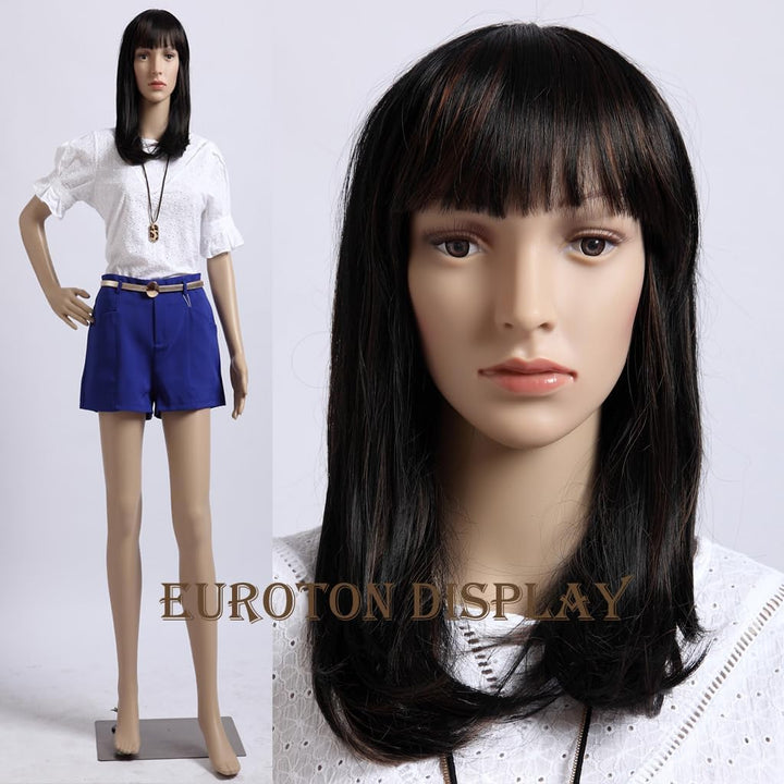 weibliche Schaufensterpuppe mit 2 Perücken gratis ,Metallplatte SF-1 Mannequin Female Frau SF-2, SF-