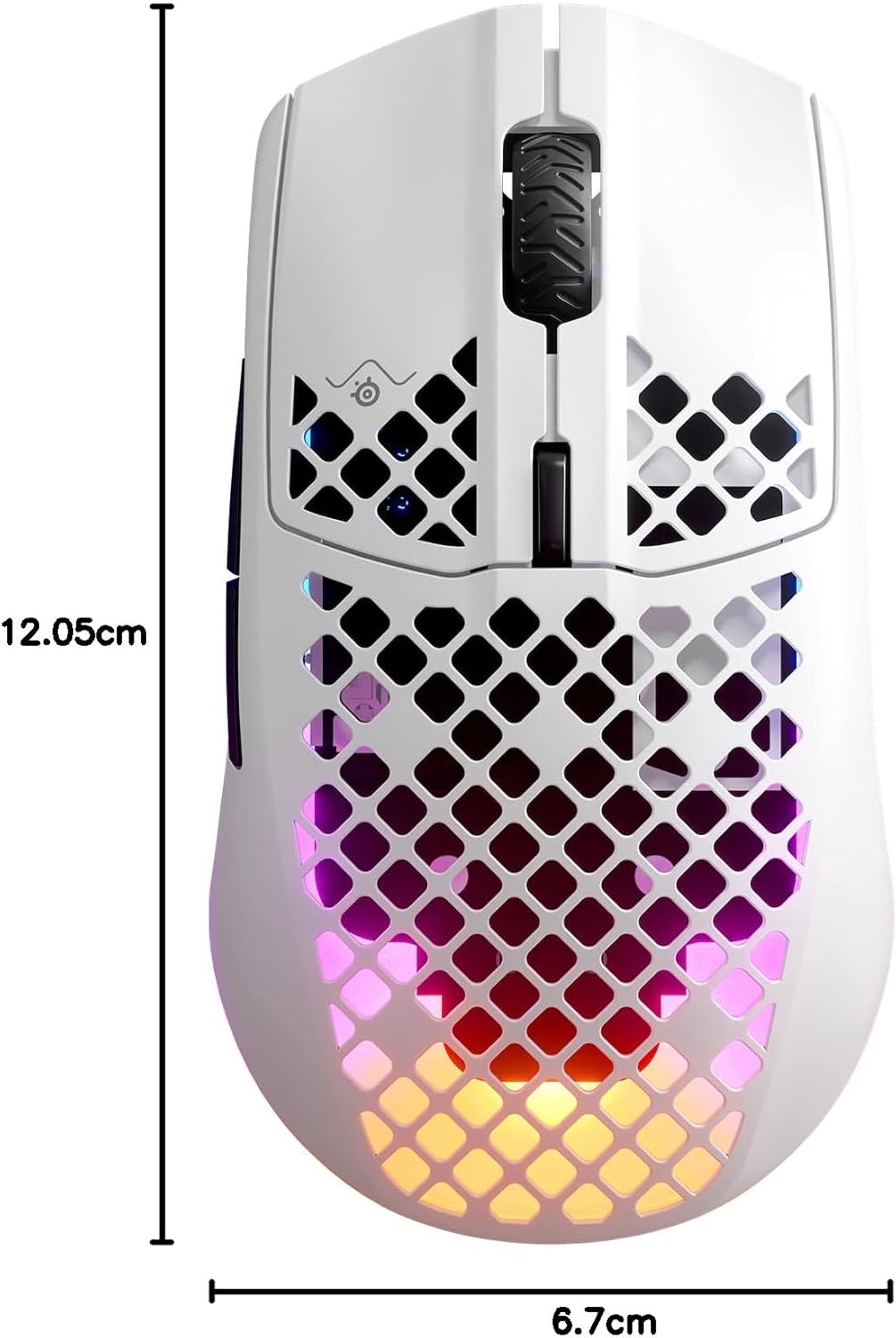 SteelSeries Aerox 3 Wireless Snow (2022) - Superleichte Gaming-Maus - 68 g Gewicht und wasserabweise