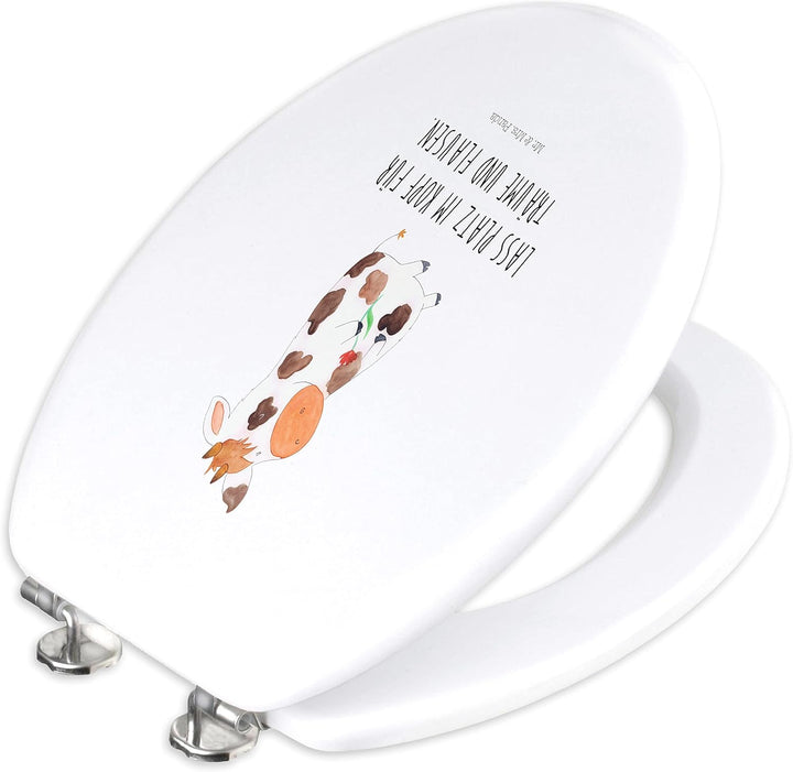Mr. &amp; Mrs. Panda Motiv WC Sitz Kuh - Geschenk, Toilettendeckel, Landwirtin, Kühe, WC-Sitz, Toilette,