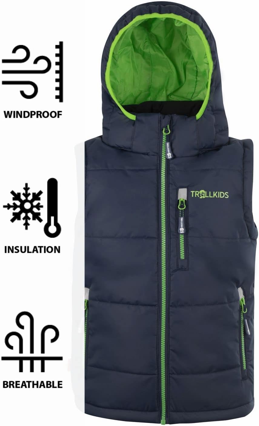TROLLKIDS Weste Narvik 104 Marine/Apfelgrün, 104 Marine/Apfelgrün