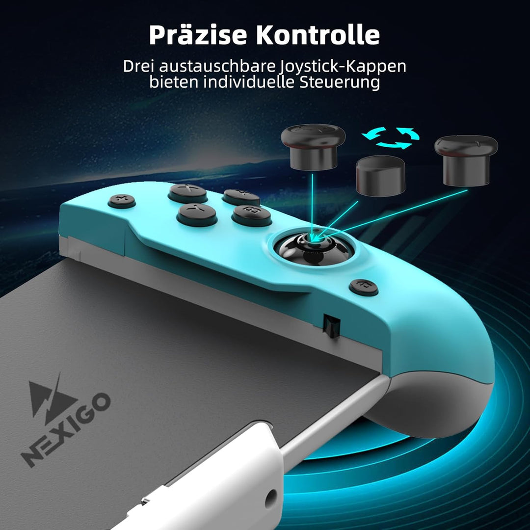 NexiGo Controller für den Handheld Modus, ergonomischer Controller für Nintendo Switch mit 6-Achsen-