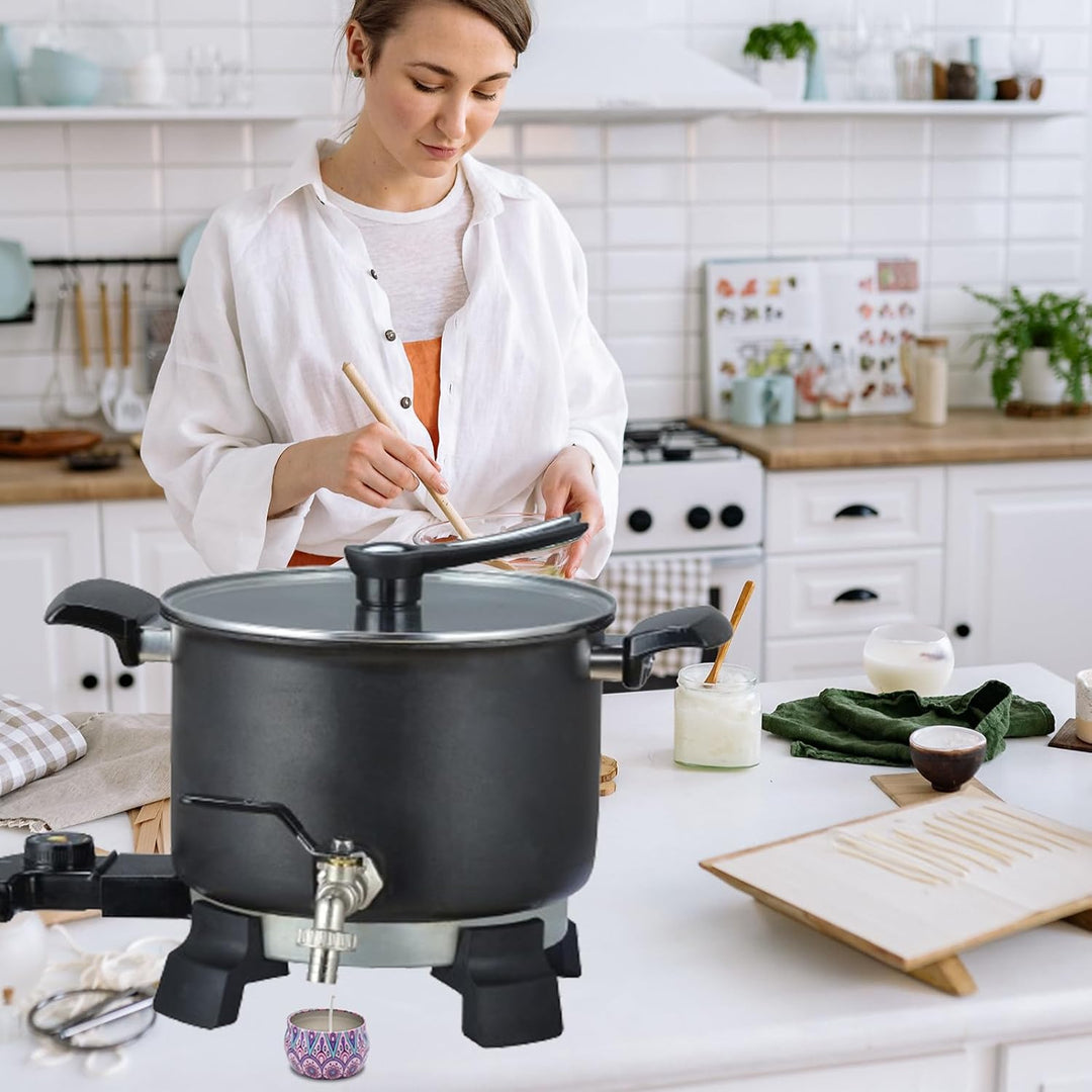 Elektrischer Wachsschmelzgerät für Kerzenherstellung DIY Duftkerze Geschenke hält 5L geschmolzenes W