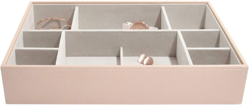 Stackers – Schmuckbox, besonders Tief, 11 Fächer Blush Pink, Blush Pink