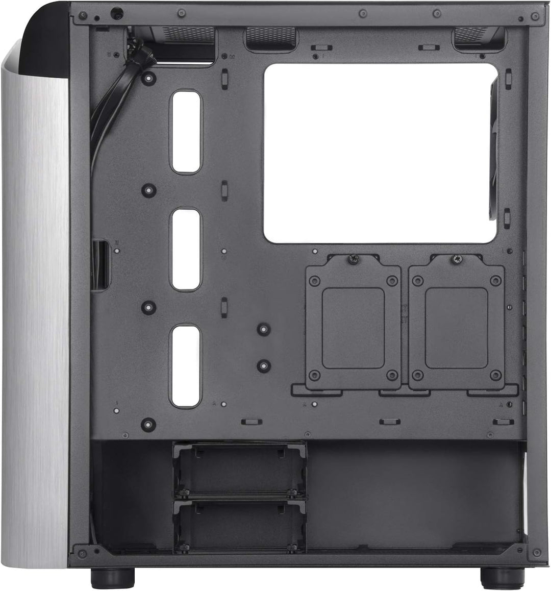 SilverStone Technology SST-SEA1SB-G - SETA A1 Mid-Tower ATX Computer Gehäuse, Seitenteil aus gehärte