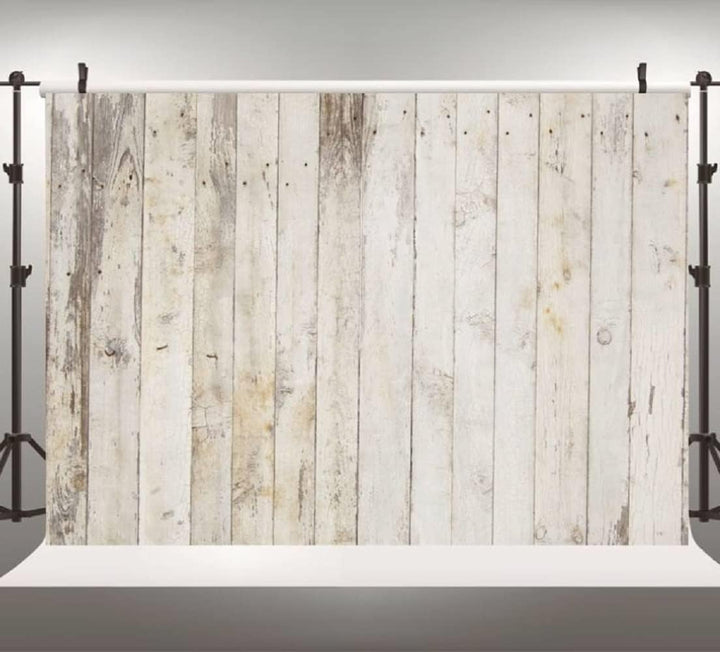 WaW 2.7x1.8m Mottled Shabby Holz Hellgrau Hintergründe für Fotostudios Fotografie Nostalgie Holzwand