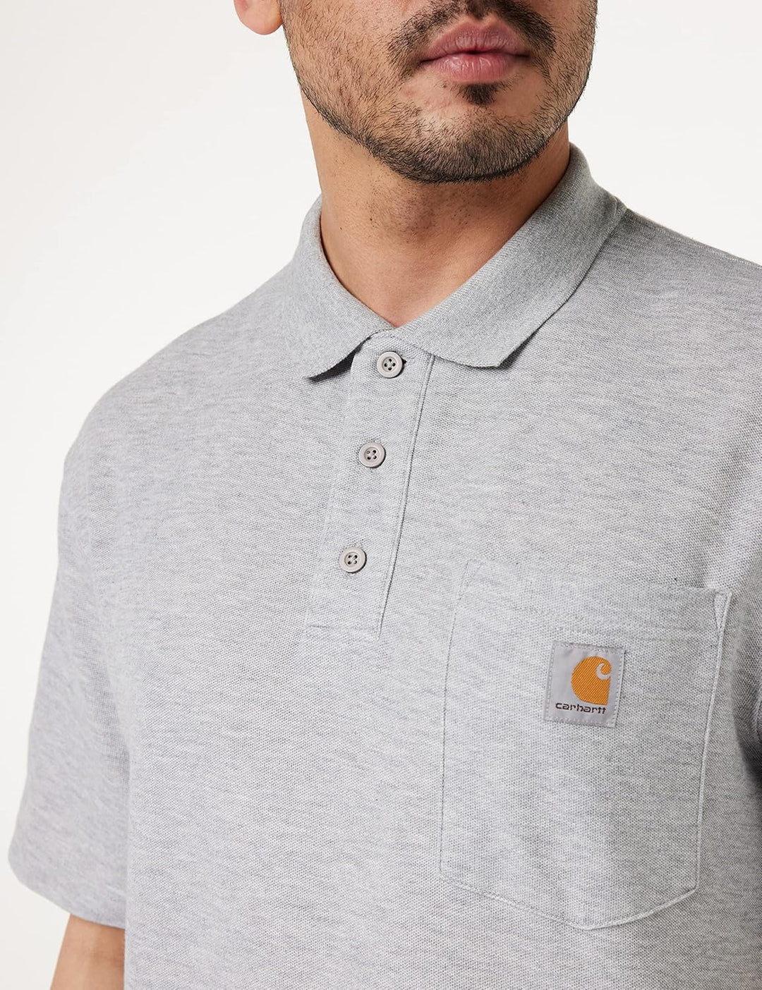 Carhartt Bekleidung Polo Shirt S Grau Meliert, S Grau Meliert