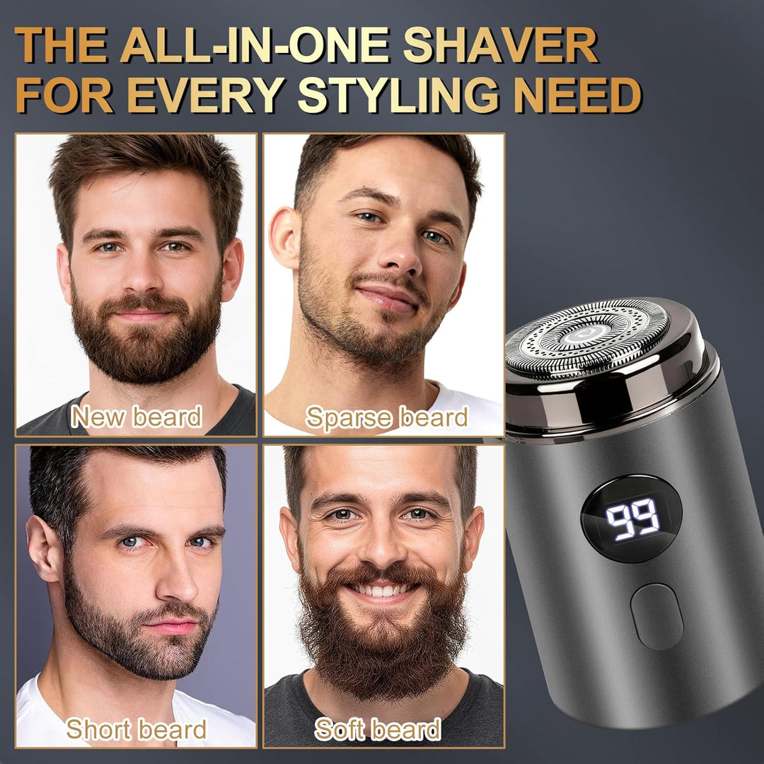 Elektrorasierer Herren, 2 in 1 Tragbarer Elektrischer Mini-Rasierer, Sopami Mini Shaver, Wasserdicht
