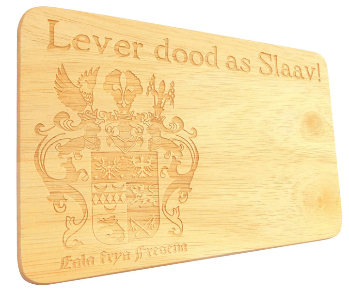 Brotbrett Wappen Ostfriesland Lever dood as Slaav