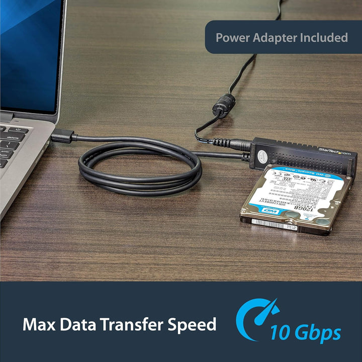 StarTech.com USB 3.1 (10Gbit/s) Adapter Kabel für 2,5" und 3,5" SATA SSD/HDD Laufwerke - Unterstützt