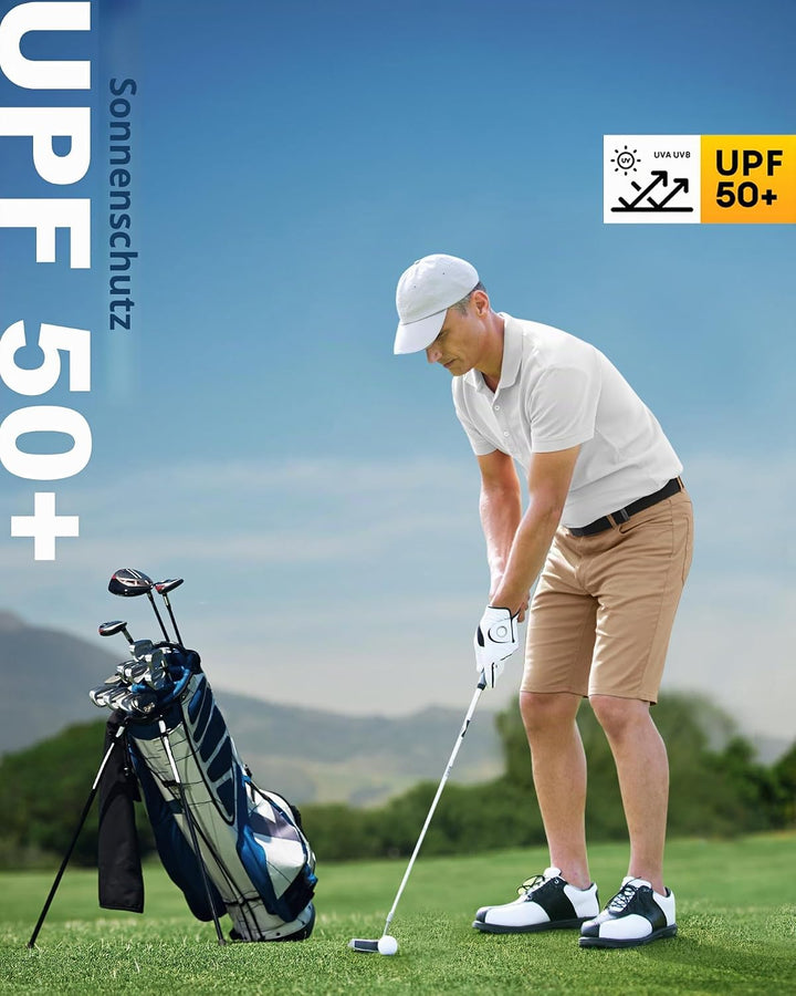 33,000ft Herren Golf Shorts Stretch Kurze Golfhosen Leichte Schnelltrocknende 11" Bermuda Shorts Kur