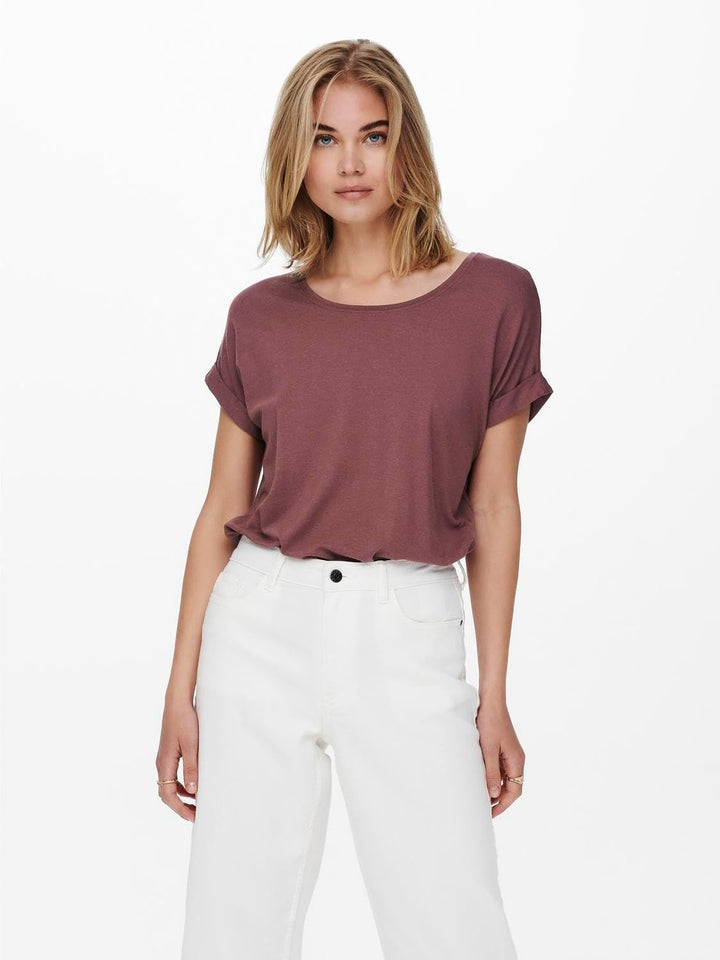 ONLY Female Top ONLMOSTER Top 4er Pack (Caribou, Winetasting, Rose Brown, Pumice Stone) XS, 4er Pack